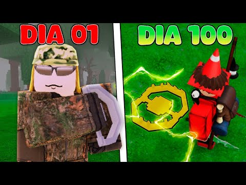 SOBREVIVI 100 DIAS COMO CAÇADOR NO 99 NOITES NA FLORESTA