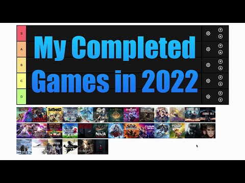 Ranking All Games I Finished in 2022