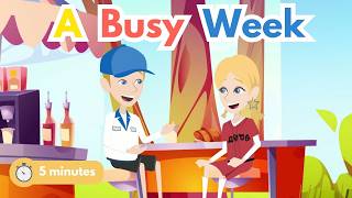5-Minute English Conversation Practice: A Busy Week (Daily Errands & Small Talk)