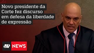 Moraes defende urna eletrônica em cerimônia de posse no TSE