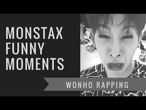 MONSTAX FUNNY MOMENTS - WONHO RAPPING
