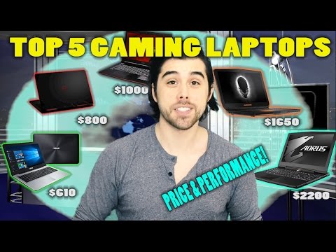 Top 5 Gaming Laptops (2016)