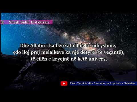 Shtylla e dytë e Imanit: Besimi në Engjëjt - Shejh Salih El-Feuzan(Allahu e ruajtë)