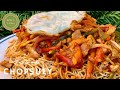 American Chicken Chopsuey Recipe | Fried Noodles with Gravy | Hakka Style