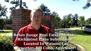 preview picture of video 'Denham Springs Real Estate Minute: Richmond Place September 2010 Update'