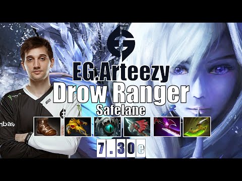 Drow Ranger Safelane | EG.Arteezy | 25 KILLS DROW SUPER IMBA BUILD | 7.30e Gameplay Highlights