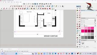 How to scale objects in SketchUp with tape measure Tool#sketchup#sketchup #scale #scalemodel