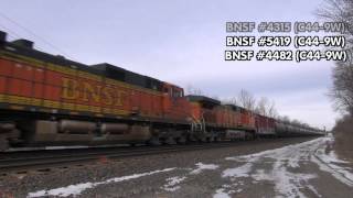 preview picture of video 'Monday Train Action on Selkirk Subdivision (1/21/2012)'