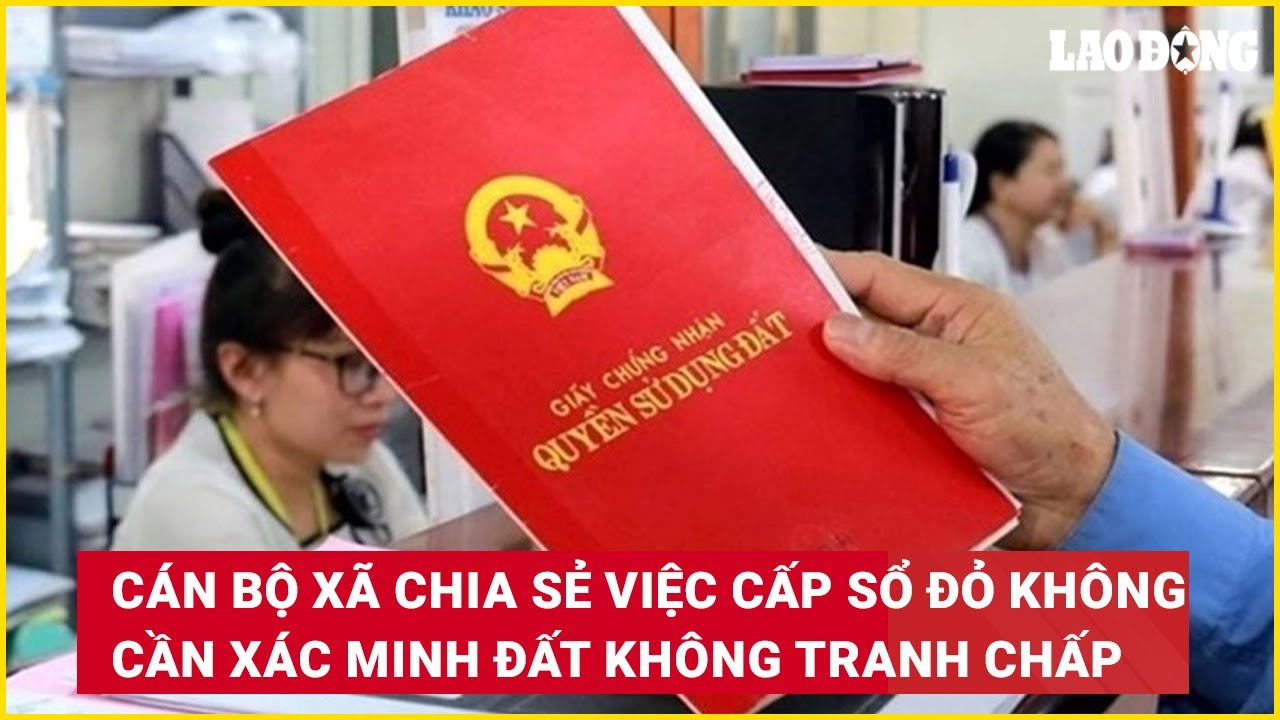 Cán bộ xã chia sẻ về việc cấp sổ đỏ không cần xác minh đất không tranh chấp