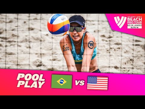 Carol/Rebecca vs. Donlin/Denaburg - Pool Play Highlights | Rio de Janeiro 2025 #BeachProTour