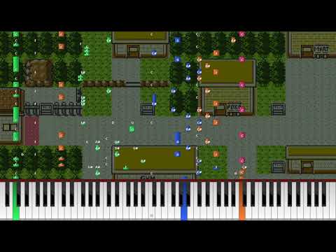 Pokémon Gold & Silver - Azalea Town's Theme (Synthesia Tutorial)