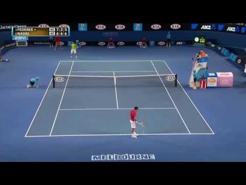 Incredible Ball Boy Catch - Aussie Open 2015 HD