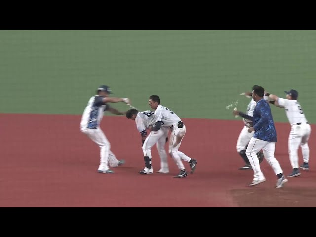 【ファーム】ライオンズ・岸潤一郎 サードへの痛烈な当たりを放ち、サヨナラ勝利へ導く!! 2025年7月30日 埼玉西武ライオンズ 対 横浜DeNAベイスターズ