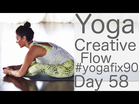 30 Minute Glowing Yoga Body Workout (Creative workout) Day 58 Yoga Fix 90