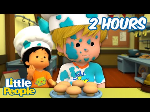 The Mystery of the Missing Cupcakes | 2 Hours of Full Episodes | Little People – Fisher Price - Kids TV Series, Kingdom Kids Zone - Little People - Fisher Price