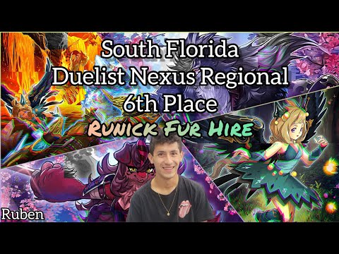 Yu-Gi-Oh! South Florida CSG Hollywood Duelist Nexus Regional - 6th Place - Runick Fur Hire - Ruben