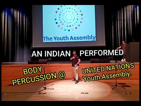 Performing Bodypercussion in UN ASSEMBLY in Newyork