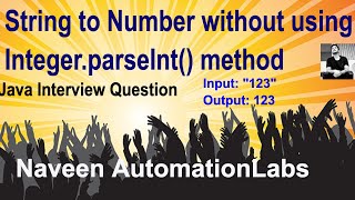 String to Number without using Integer.parseInt() method