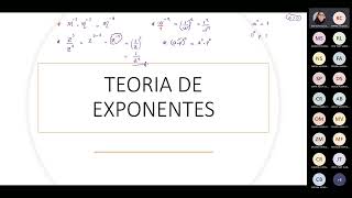 ÁLGEBRA 1/ Leyes de Exponentes y Productos Notables/ CEPREVI Ciclo Extraordinario UNFV