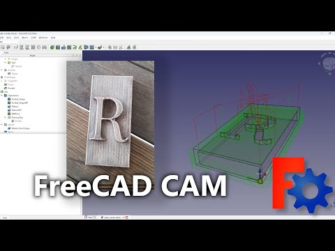 CNC CAM Workflow – Embossed Letter Project | Design to G-Code & Machining Tutorial (FreeCAD)