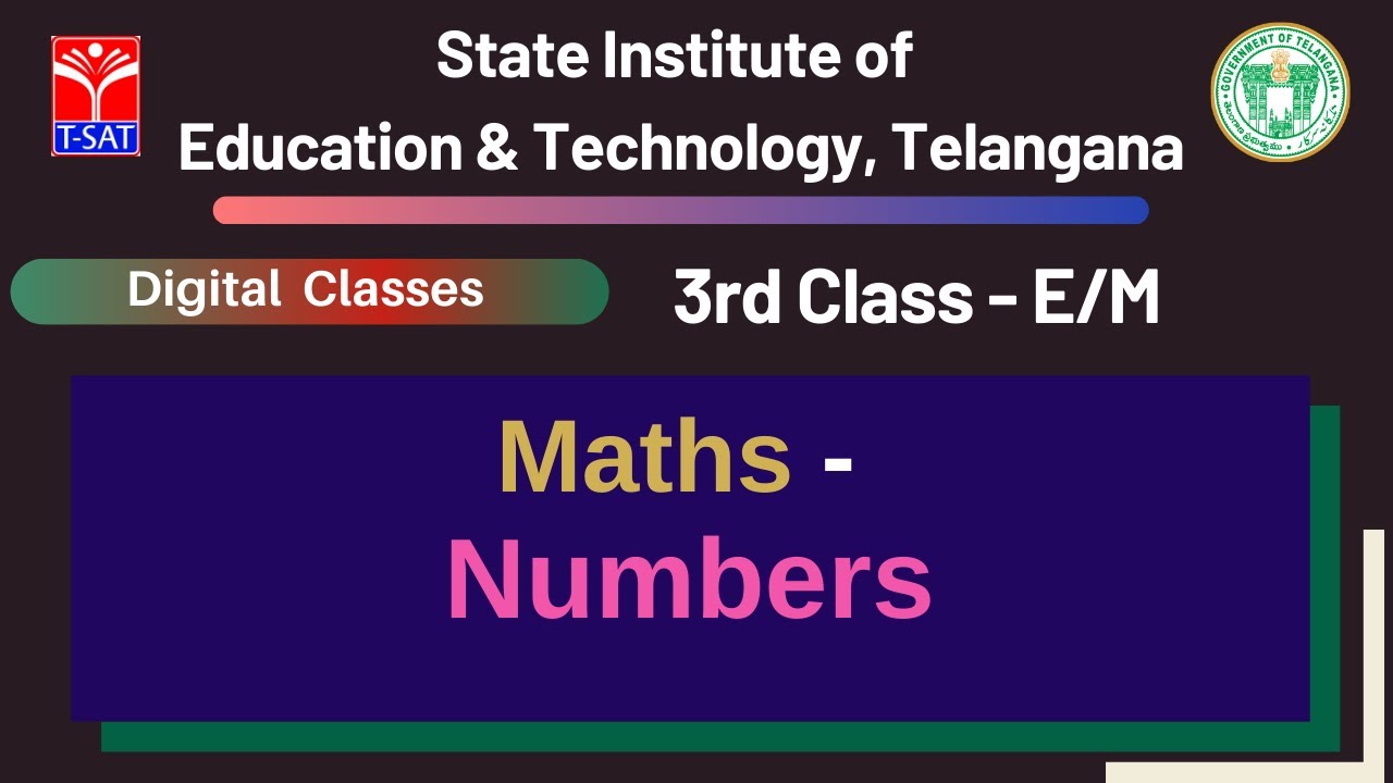 3rd Class (E/M) || Maths – Numbers