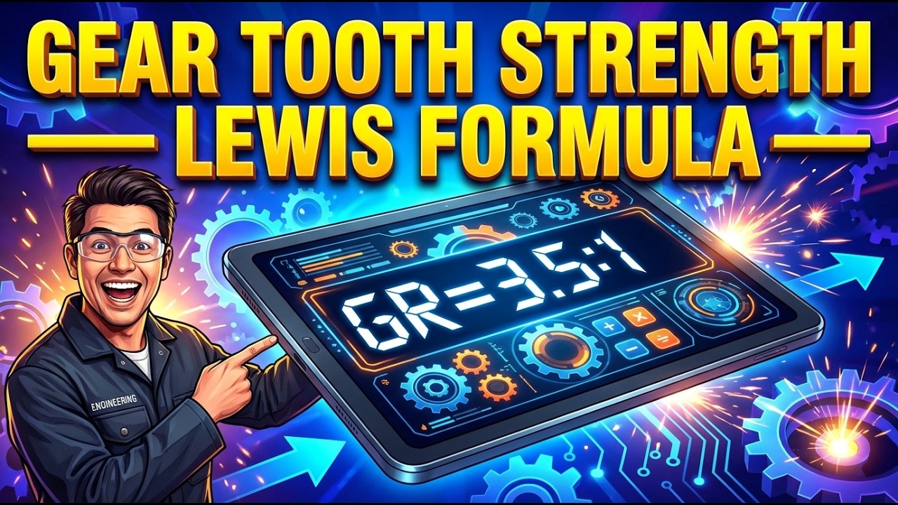 Gear Tooth Strength Calculator — Lewis Formula