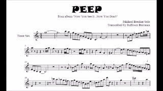 Michael Brecker Solo on "Peep"