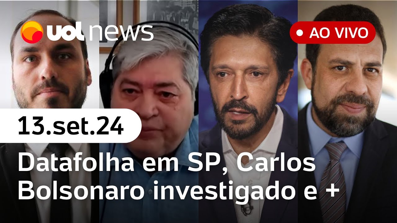 Boulos x Nunes, nova ministra de Lula, Carlos Bolsonaro investigado, sabatina de Datena + | UOL News