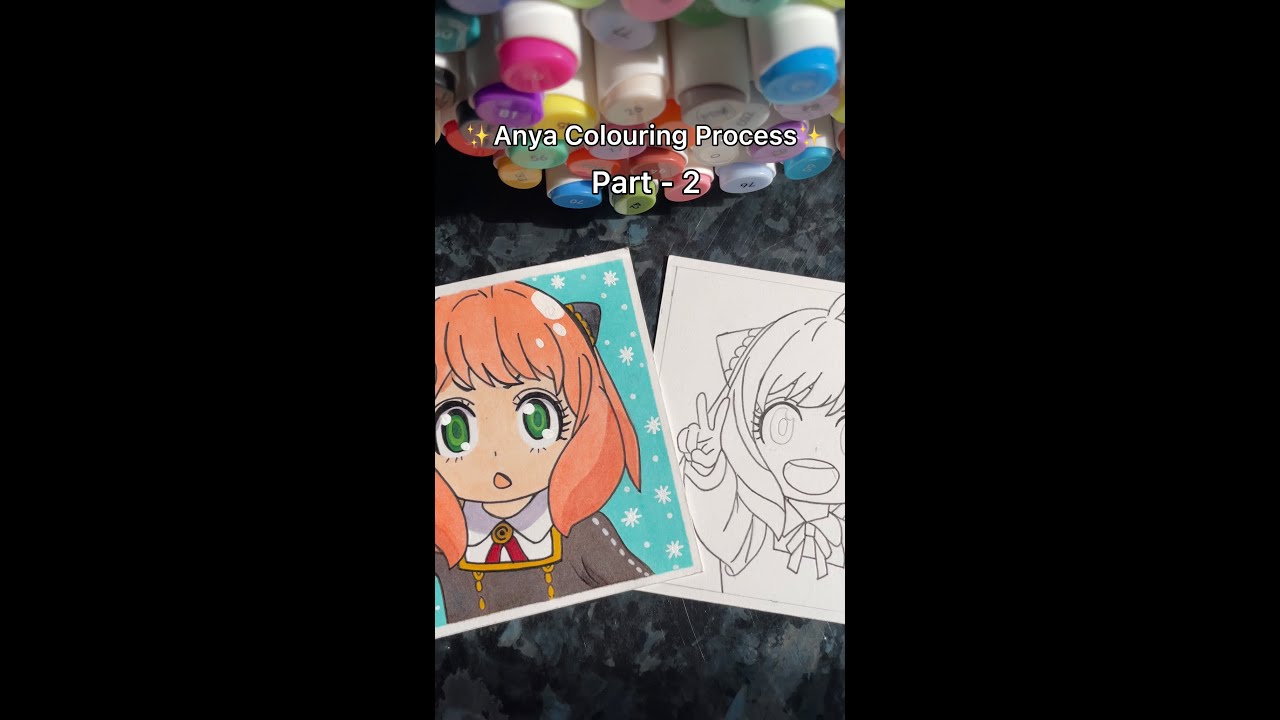 [Spy x Family] Colouring Anya's Iconic Meme Face (4K) 🤩✨