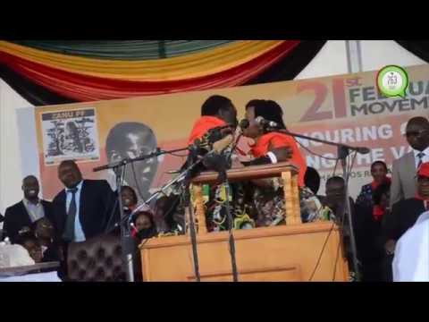 Zim Vice presidents take to the dance floor in Matopos during president Mugabe's Birthday #263Chat