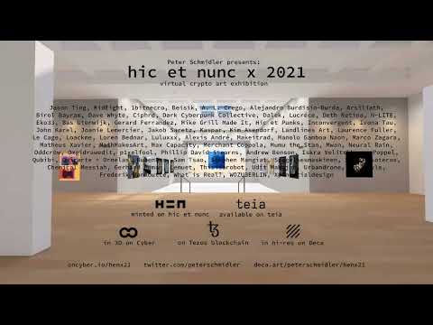 hic et nunc x 2021 - virtual crypto art exhibition - trailer
