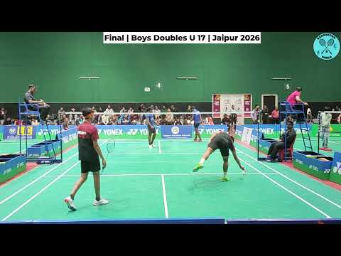 Final | Boys Doubles U 17 | All India Sub Junior Ranking Badminton Tournment 2026 | Jaipur