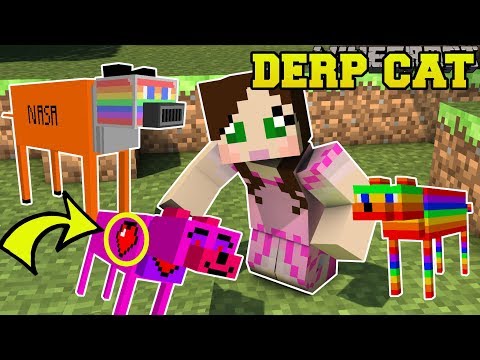Minecraft: DERP CATS!!! (FART CAT, GRUMPY CAT, SPACE CAT, & MORE!) Mod Showcase