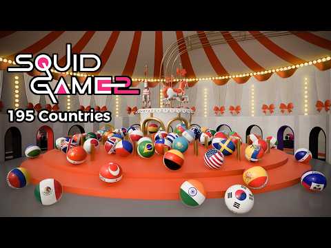 Squid Game World Marble Run Race Season 2 | El juego del calamar MUNDIAL T2 | 3D ANIMATION