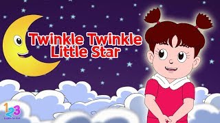 Download lagu Bernyanyi Bahasa Inggris Twinkle Twinkle Little Star | 123 English For Kids | Kartun Anak Channel mp3