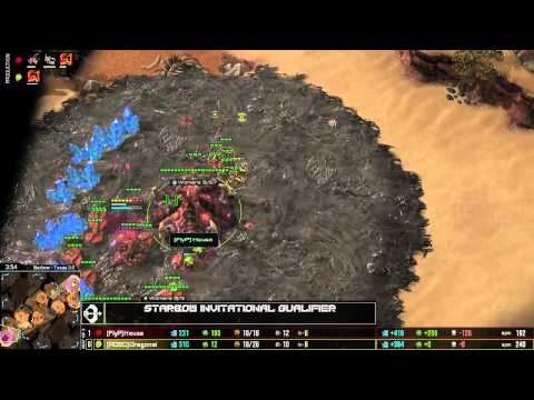 Dragonei (z) Vs Heusa (z) - game 2 - Starbow invitational qulaifier