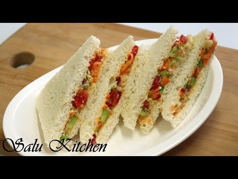 Children's Special Sandwich || Veggie-Cheese Sandwich Recipe ||Lunch Box Special ||Ep#528