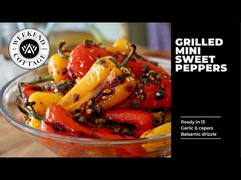 GRILLED MINI SWEET PEPPERS | Ready in 15!!!
