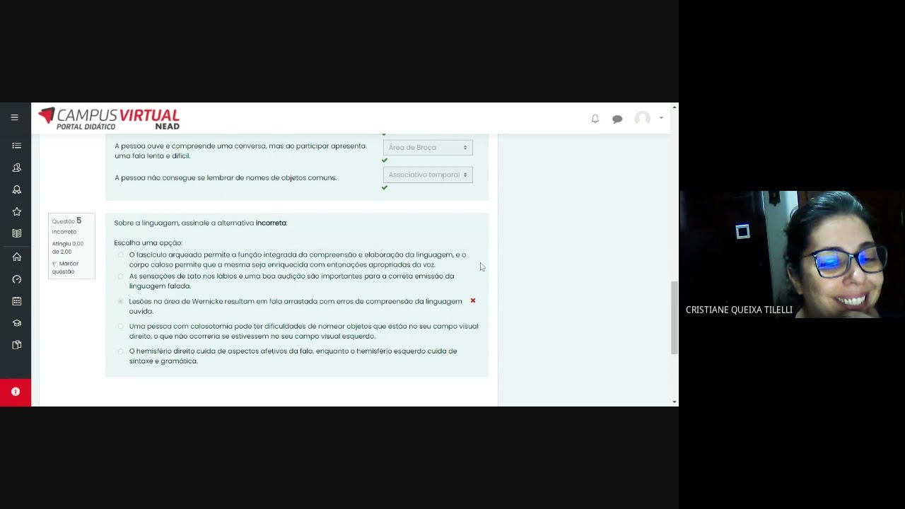 Optativa Neurociências I: aula síncrona em 05/11/2021