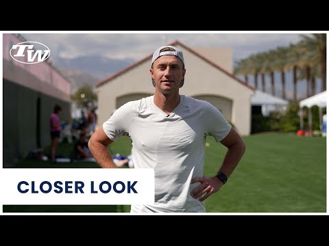 How ATP Pros Practice: Peter Polansky & Denis Shapovalov BNP Paribas Open (warm up, points & more)