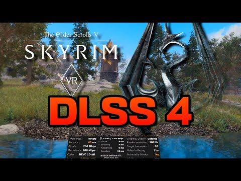 How to install DLSS4 for Skyrim VR with MO2 to get INSANE CLARITY!
