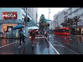 Walking In The Rain In Auckland CBD New Zealand Rush Hour In The City 4K Binaural
