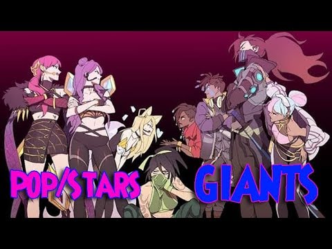 ₢Nightcore - True Damage Vs. KDA - POP/STARS ✗ GIANTS (Switching Vocals) - (Mashup)