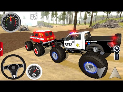 Juegos De Carros - Police car, Fire Truck Xtreme Off-Road #3 - Offroad Outlaws Android Gameplay FHD