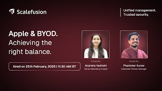 Webinar: Apple & BYOD - Achieving the right balance.