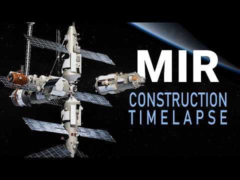 Mir Space Station Timelapse | 10-Year Construction in 2 Minutes (3D Animation)