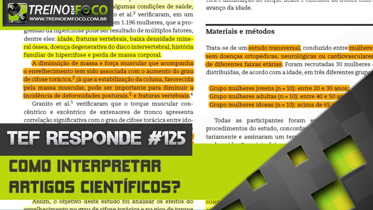 Como ler artigos científicos? - TEF Responde # 125