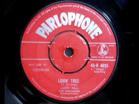 Popcorn - LARRY HALL - Lovin' Tree - PARLOPHONE R 4625 UK 1959 Teen Rocker USA Strand