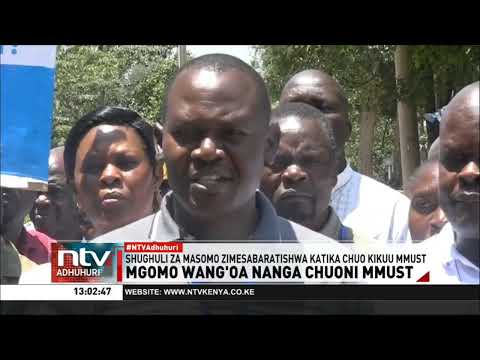 Mgomo wang'oa nanga chuoni MMUST