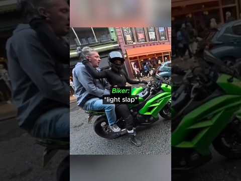 OLD MAN Gets On With Biker Without Permission😡